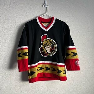 KOHO Ottawa Senators Jersey Black Gold Sz youth Large/XLarge